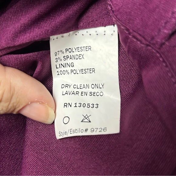 Sakura Asymmetrical Layered Dress Magenta XS - Picture 7 of 8